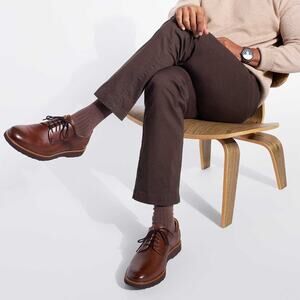 Samuel Hubbard Mens Founder Oxford Size 9.5 W Cognac Leather Vibram Comfort Lace